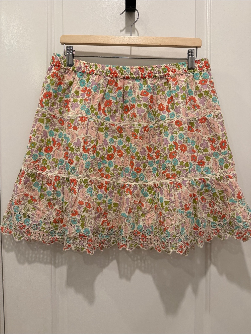 Jennifer Grace Floral Elastic-Waist Mini Skirt - Multicolor Floral